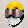 Kask narciarski dziecięcy Salomon Orka Visor vibrant yellow 12
