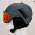 Kask narciarski Salomon Pioneer LT Visor ebony/red 11