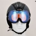 Kask narciarski CASCO SP-2 Visor Photomatic structured arsenic gray/red 9