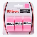 Owijki do rakiet tenisowych Wilson Pro Comfort Overgrip 3 szt. pink