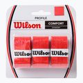 Owijki do rakiet tenisowych Wilson Profile Overgrip 3 szt. red