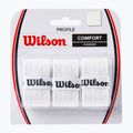 Owijki do rakiet tenisowych Wilson Profile Overgrip 3 szt. white