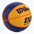 Piłka do koszykówki dziecięca Wilson Fiba 3X3 Mini Rubber yellow rozmiar 3 2