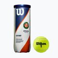 Piłki tenisowe Wilson Roland Garros Clay Court 3B 3 szt. yellow