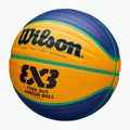 Piłka do koszykówki dziecięca Wilson Fiba 3x3 Junior blue/yellow rozmiar 5 3
