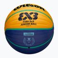 Piłka do koszykówki dziecięca Wilson Fiba 3x3 Junior blue/yellow rozmiar 5 5