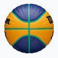 Piłka do koszykówki dziecięca Wilson Fiba 3x3 Junior blue/yellow rozmiar 5 6