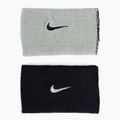 Frotki na nadgarstek Nike Dri-Fit Doublewide Wristbands Home And Away 2 szt. black/base grey 2