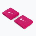 Frotki na nadgarstek Nike Swoosh Wristbands 2 szt. vivid pink/white