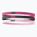 Opaska na głowę Nike Elastic Headbands 2.0 3 szt. spark/gridiron/pink glaze
