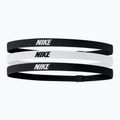 Opaski na głowę Nike Elastic Headbands 2.0 3 szt. black/white/black