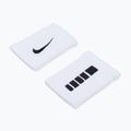 Frotki na nadgarstek Nike Elite Doublewide Wristbands 2 szt. white/black