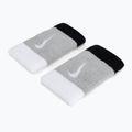 Frotki na nadgarstek Nike Swoosh Doublewide Wristbands 2 szt. lt smoke grey/black/white