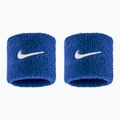 Frotki na nadgarstek Nike Swoosh Classic Wristbands 2 szt. game royal/white