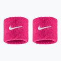 Frotki na nadgarstek Nike Swoosh Classic Wristbands 2 szt. vivid pink/white