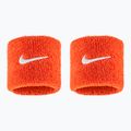 Frotki na nadgarstek Nike Swoosh Classic Wristbands 2 szt. team orange/white