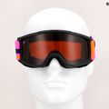 Gogle narciarskie dziecięce Alpina Piney black/ pink matt/ orange 5
