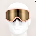 Gogle narciarskie dziecięce Salomon Lumi Flash Jr tropical peach/flash gold 10