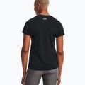 Koszulka treningowa damska Under Armour Tech SSV - Solid black/metallic silver 2