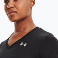 Koszulka treningowa damska Under Armour Tech SSV - Solid black/metallic silver 3