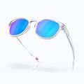 Okulary przeciwsłoneczne Oakley Latch matte clear/prizm sapphire polarized 4