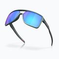 Okulary przeciwsłoneczne Oakley Castel matte silver/blue colorshift/prizm sapphire 4