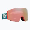 Gogle narciarskie Oakley Fall Line M pacific chex/prizm snow rose gold iridium