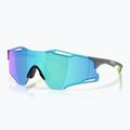 Okulary przeciwsłoneczne Oakley Cybr Zero matte carbon/prizm sapphire with uranium ink