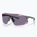 Okulary przeciwsłoneczne Oakley Cybr Dyno matte grey smoke/prizm grey with pink ink