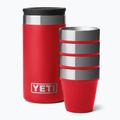 Kieliszki turystyczne YETI Shot 48 ml 4 szt. rescue red