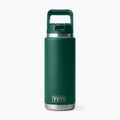 Butelka termiczna YETI Rambler Straw 769 ml black forest green