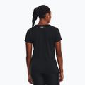Koszulka treningowa damska Under Armour Tech SSC - Solid black/metallic silver 4