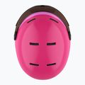 Kask narciarski dziecięcy Salomon Grom Visor Jr glossy pink/tonic orange 11