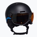 Kask narciarski dziecięcy Salomon Grom Visor Jr black/tonic orange
