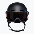 Kask narciarski dziecięcy Salomon Grom Visor Jr black/tonic orange 2