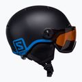 Kask narciarski dziecięcy Salomon Grom Visor Jr black/tonic orange 4