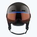 Kask narciarski dziecięcy Salomon Grom Visor Jr black/tonic orange 10