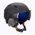 Kask narciarski Salomon Mirage black/rose gold solar 2