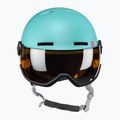 Kask narciarski dziecięcy Salomon Grom Visor Jr aruba glossy/tonic orange 2
