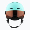 Kask narciarski dziecięcy Salomon Grom Visor Jr aruba glossy/tonic orange 10