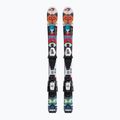 Narty zjazdowe dziecięce Salomon T1 XS + wiązania C5 multicolor