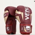 Rękawice bokserskie Venum Elite burgundy/gold 6