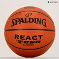 Piłka do koszykówki Spalding TF-250 React Logo FIBA pomarańczowa rozmiar 7 6