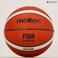 Piłka do koszykówki Molten B6G3800 FIBA pomarańczowa rozmiar 6 4