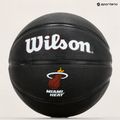 Piłka do koszykówki dziecięca Wilson NBA Team Tribute Mini Miami Heat black rozmiar 3 9