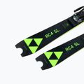 Narty zjazdowe dziecięce Fischer RC4 Worldcup SL JR. M/O-Plate + wiązania RC4 Z9 GW AC black/yellow 9