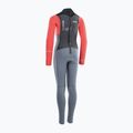 Pianka surfingowa dziecięca ION Capture 4/3 Back Zip Jr steel blue/red 2