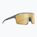 Okulary przeciwsłoneczne Red Bull SPECT Rumble matt olive/ brown with gold mirror