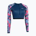 Longsleeve do pływania damski Shorty UV granatowy