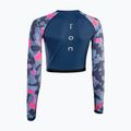 Longsleeve do pływania damski Shorty UV granatowy 2